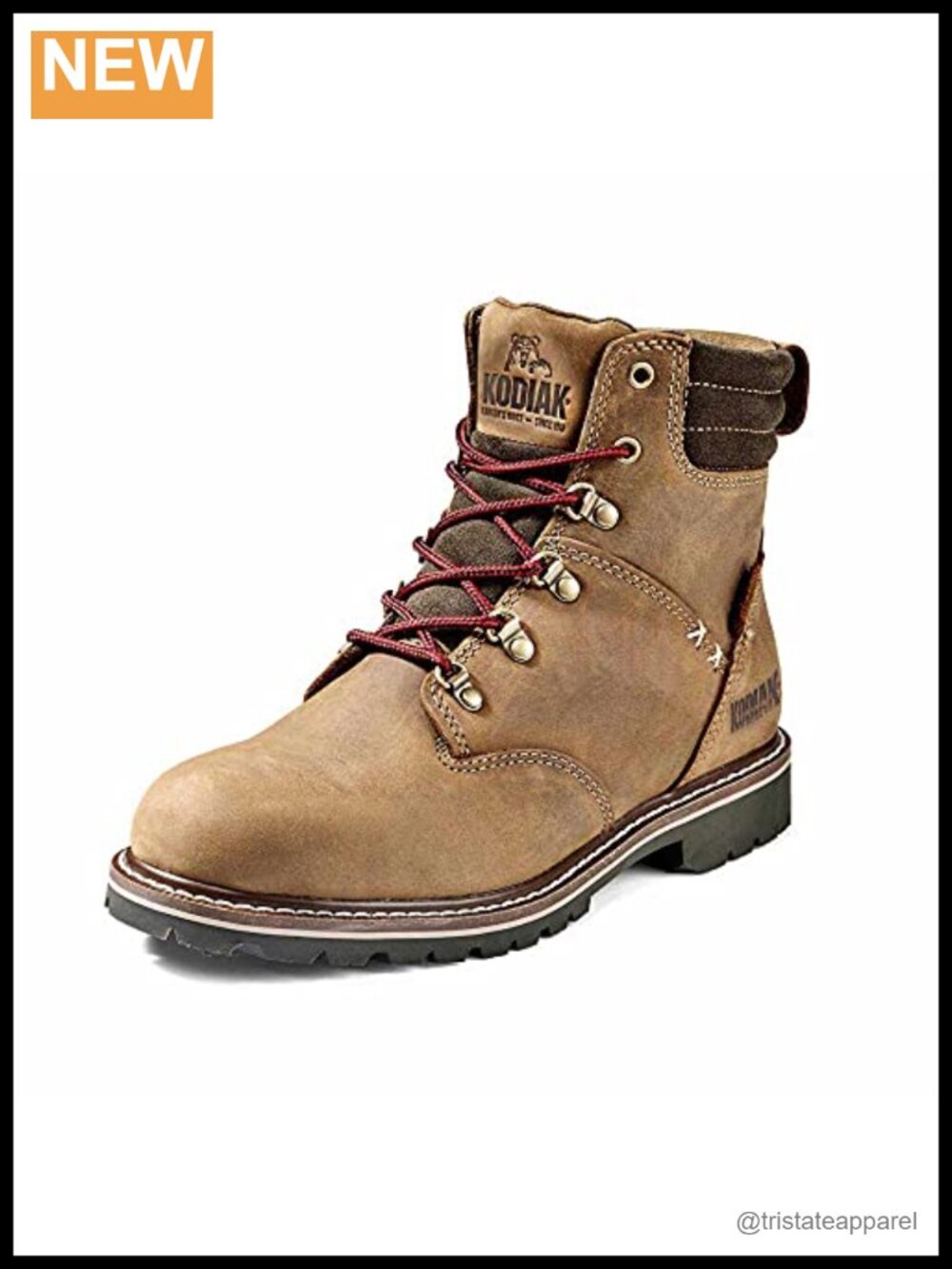 Kodiak Women's 6-Inch Bralorne Waterproof Soft Toe Lace-Up Leather Ankle Boots